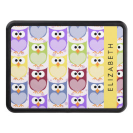 Cubierta Para Remolque Lechuzas, Patrón De Búho, Lechuzas Coloridas, Su N