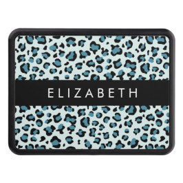 Cubierta Para Remolque Leopard Print, Spots, Blue Leopard, tu nombre