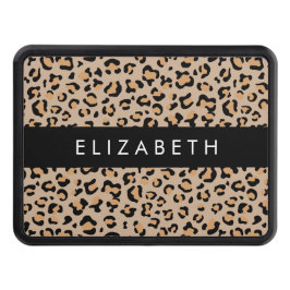 Cubierta Para Remolque Leopard Print, Spots, Brown Leopard, Tu Nombre