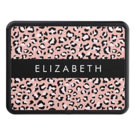 Cubierta Para Remolque Leopard Print, Spots, Pink Leopard, Tu Nombre