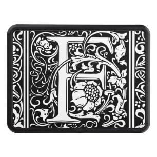 Cubierta Para Remolque Letra F Monograma medieval Art Nouveau
