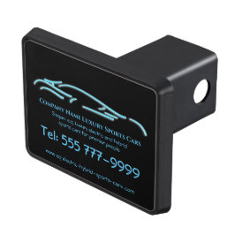 Cubierta Para Remolque Logo de Luxury Car - Ice Blue Sports Car en negro