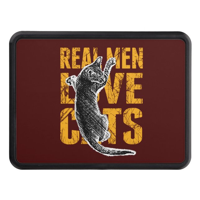 Cubierta Para Remolque Los hombres reales aman gatos con rojo burdeos (Anverso)