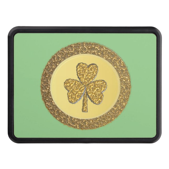 Cubierta Para Remolque Lucky Irish Shamrock Gold Coin (Anverso)