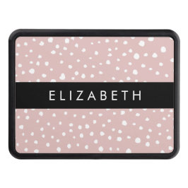 Cubierta Para Remolque Lugares dálmatas rosados, puntos dálmatas, tu nomb