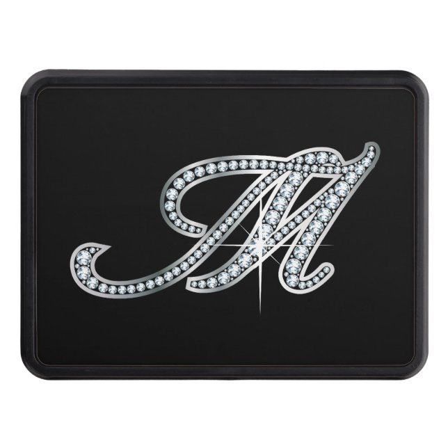 Cubierta Para Remolque M Faux-"Diamond Bling" Tow Hitch Cover (Anverso)