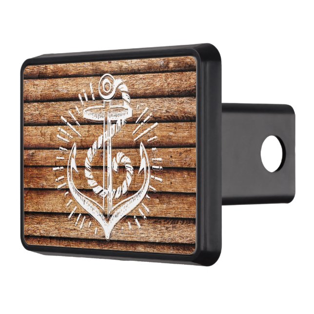 Cubierta Para Remolque Madera náutica vieja del ancla (Izquierda)