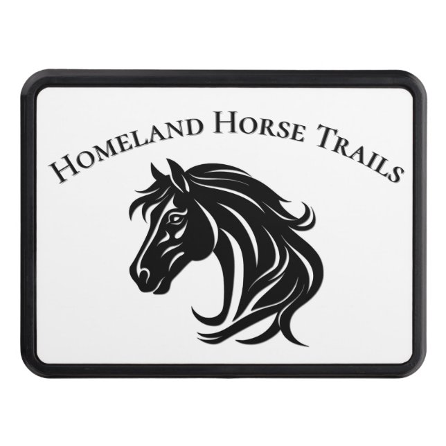 Cubierta Para Remolque Magnificent Black Horse Head Personalized  (Anverso)