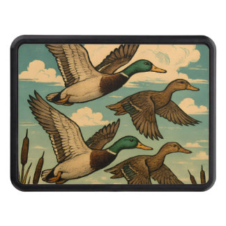 Cubierta Para Remolque Mallard Ducks in Flight Wildlife Art