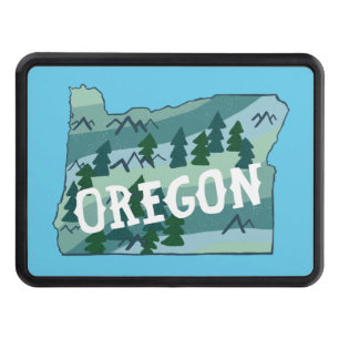Cubierta Para Remolque Mapa ilustrado del estado de Oregon