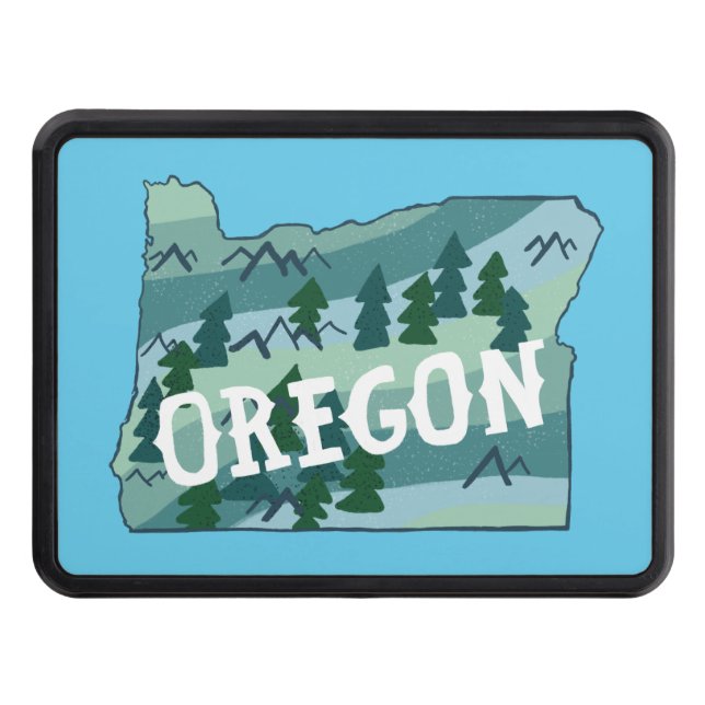 Cubierta Para Remolque Mapa ilustrado del estado de Oregon (Anverso)