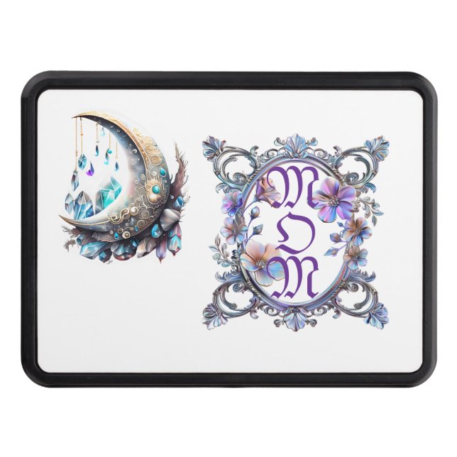 Cubierta Para Remolque Marco floral de mamá (Anverso)