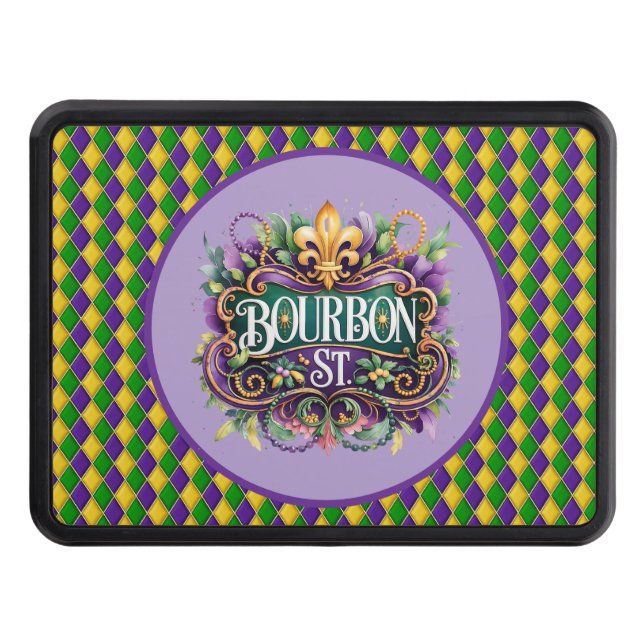 Cubierta Para Remolque Mardi Gras Hitch Cover (Anverso)