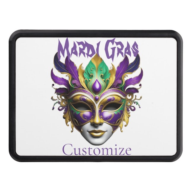 Cubierta Para Remolque Mardi Gras Mask Thunder_Cove (Anverso)