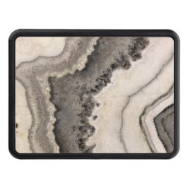 Cubierta Para Remolque Mármol de agre blanco negro gemstone