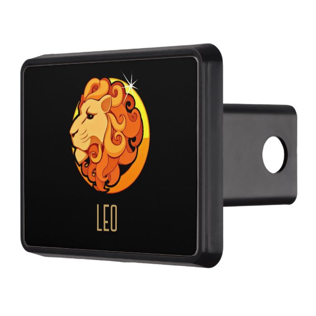 Cubierta Para Remolque Marrón y oro León zodiaco signo negro (Izquierda)