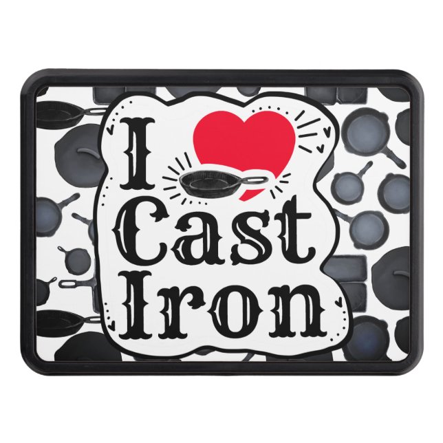 Cubierta Para Remolque Me encanta el hierro fundido (Anverso)