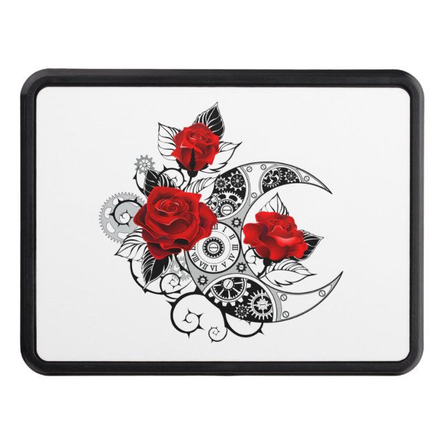 Cubierta Para Remolque Media luna mecánica con rosas rojas (Anverso)