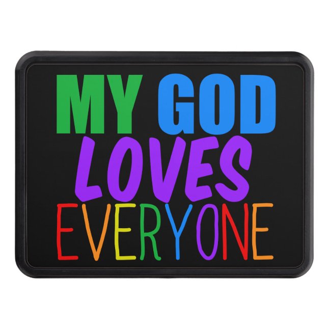 Cubierta Para Remolque Mi Dios ama a todos los hermosos arcoiris (Anverso)