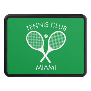 Cubierta Para Remolque Moderna raqueta de tenis blanca verde