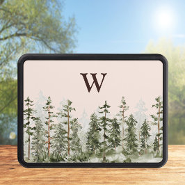 Cubierta Para Remolque Monograma acuarela Selva Verde Rústica