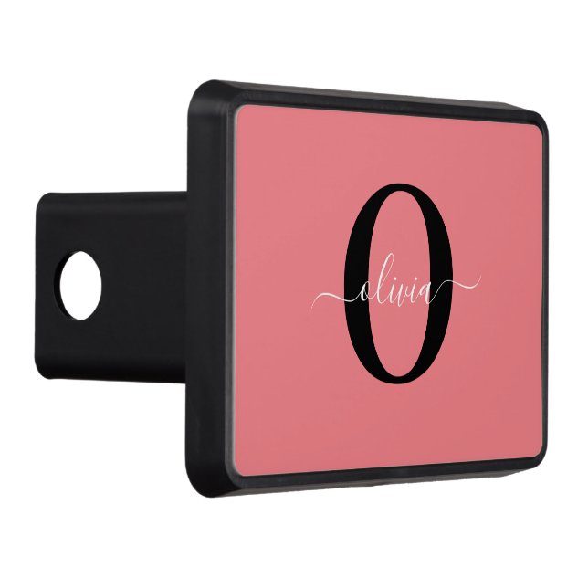 Cubierta Para Remolque Monograma personalizado Nombre del guión negro ros (Derecha)