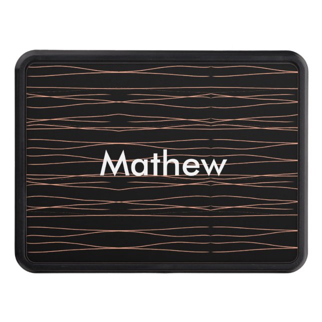 Cubierta Para Remolque Monograma simple añada su letra de nombre man mini (Anverso)