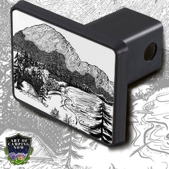 Cubierta Para Remolque Montañas de campamento de carpas de canoa y lago (Subido por el creador)