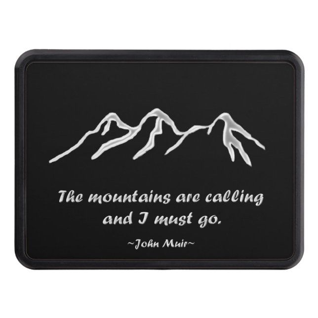 Cubierta Para Remolque Mtns está llamando/ventisca Nevado en negro (Anverso)