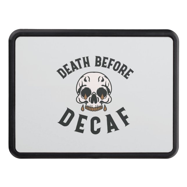 Cubierta Para Remolque Muerte antes del cráneo sordo - Amante del café (Anverso)