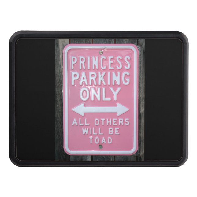 Cubierta Para Remolque Muestra divertida de princesa Parking Only (Anverso)