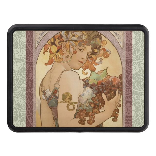 Cubierta Para Remolque Mujer Art Nouveau Mucha Hermosa (Anverso)