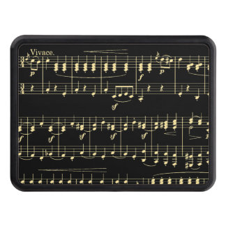 Cubierta Para Remolque Música dorada en negro