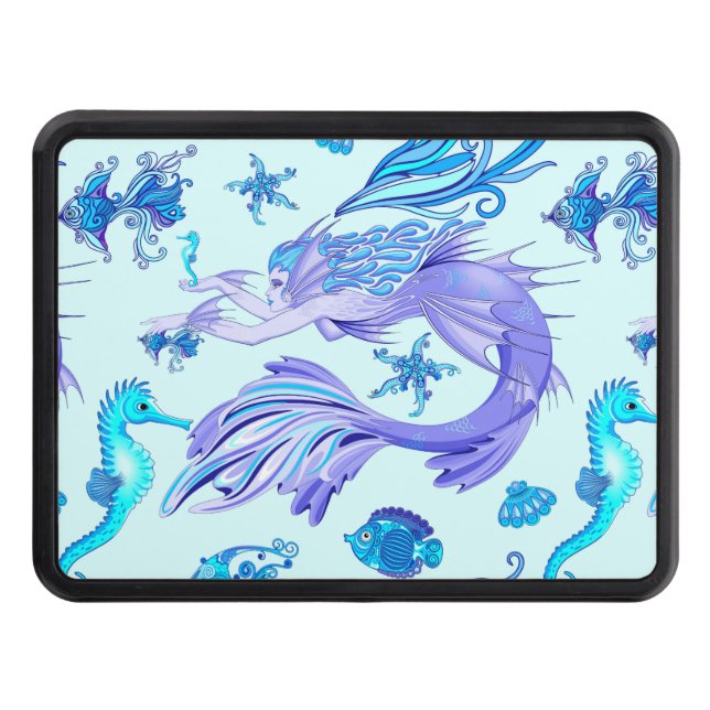 Cubierta Para Remolque Mystic Mermaid Fairy Purple Creple Ceramic Tile (Anverso)