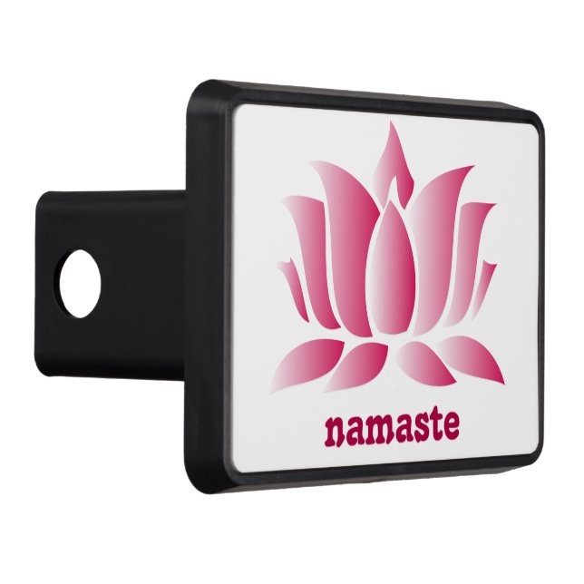 Cubierta Para Remolque namaste rosado del loto de la yoga (Derecha)