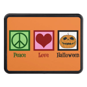 Cubierta Para Remolque Naranja de Halloween de Cute Peace Love
