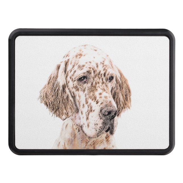 Cubierta Para Remolque Naranja de Inglaterra Belton Pintura de Perro Arte (Anverso)