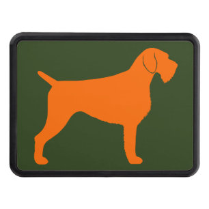 Cubierta Para Remolque Naranja German Wirehaed Pointer Silhouette