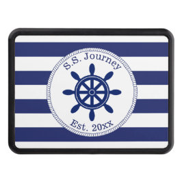 Cubierta Para Remolque Nautical Captain's Wheel Your Boat Name