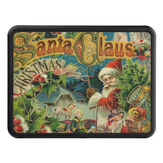 Cubierta Para Remolque Navidades Santa Claus Arte Antiguo (Anverso)