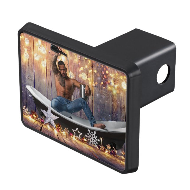 Cubierta Para Remolque Navidades SlipperyJoe estrellas doradas luces moja (Parte superior derecha)