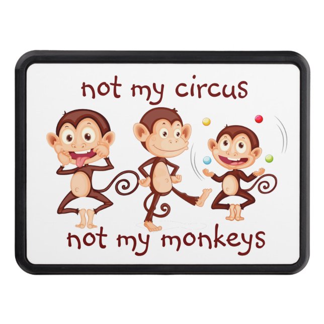 Cubierta Para Remolque No mis monos, no mi cita Inspiradora del circo (Anverso)