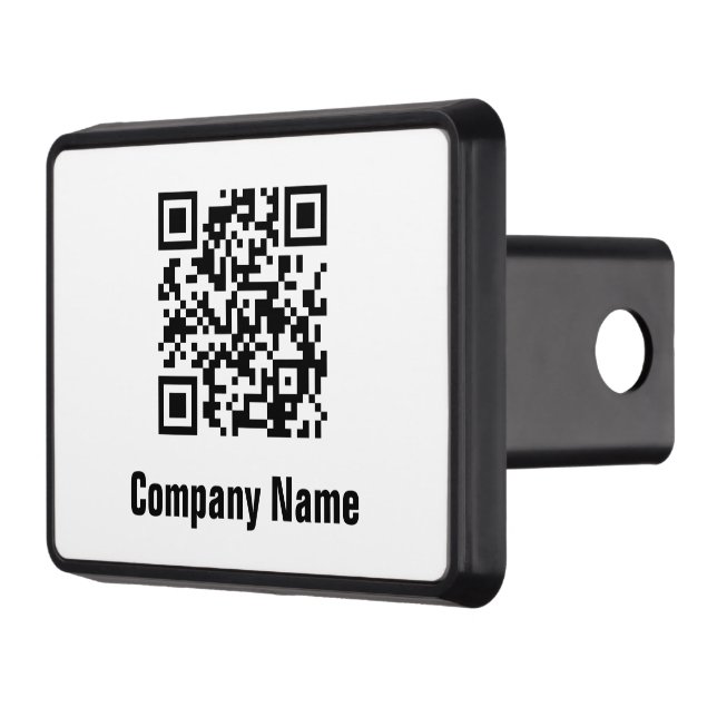 Cubierta Para Remolque Nombre de negocioPlantilla de texto de código QR e (Izquierda)