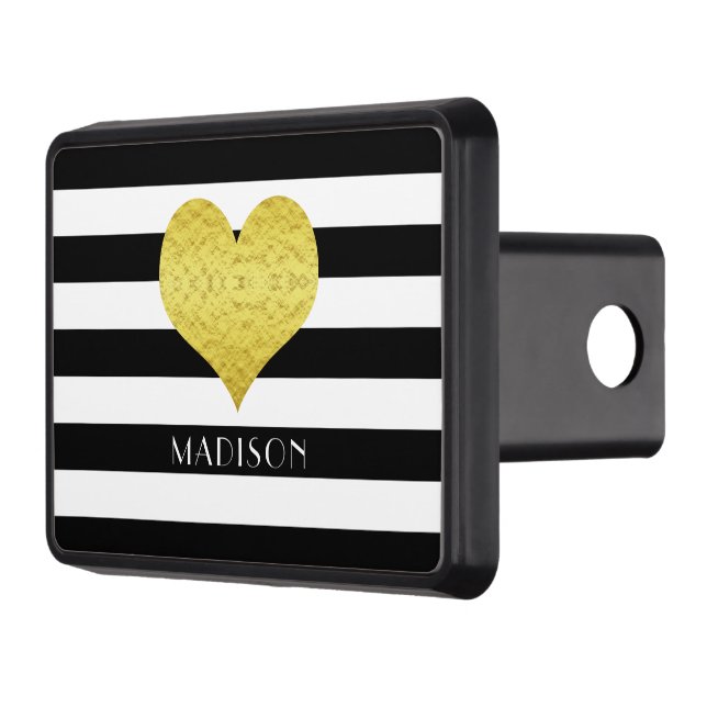 Cubierta Para Remolque Nombre del patrón de rayas negras modernas (Izquierda)