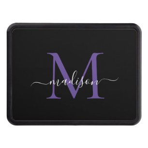 Cubierta Para Remolque Nombre inicial del script violeta negro violeta