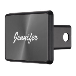 Cubierta Para Remolque Nombre personalizado metalizado gris brillante