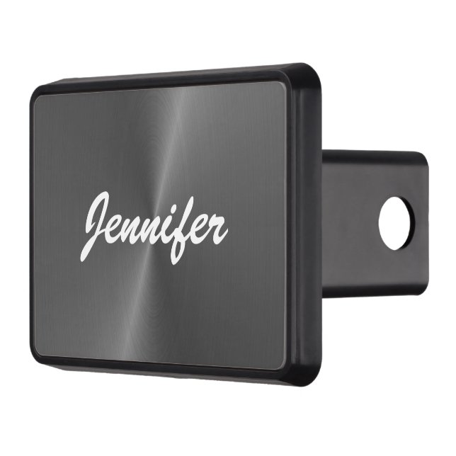 Cubierta Para Remolque Nombre personalizado metalizado gris brillante (Izquierda)