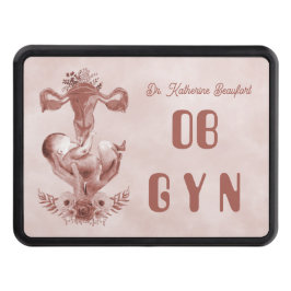 Cubierta Para Remolque Ob/Gyn Partera Parto Floral Nacimiento Cervix Ovar