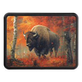 Cubierta Para Remolque Obra artística de Bison in the Autumn Woods