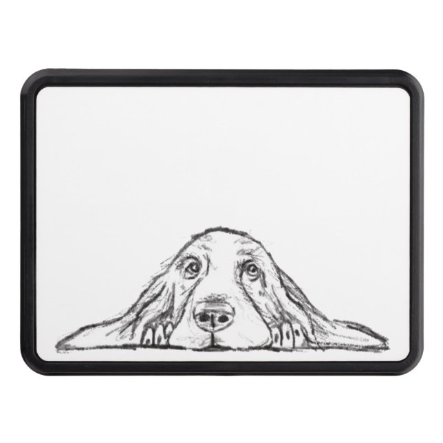 Cubierta Para Remolque ojos de perrito simple blanco negro (Anverso)